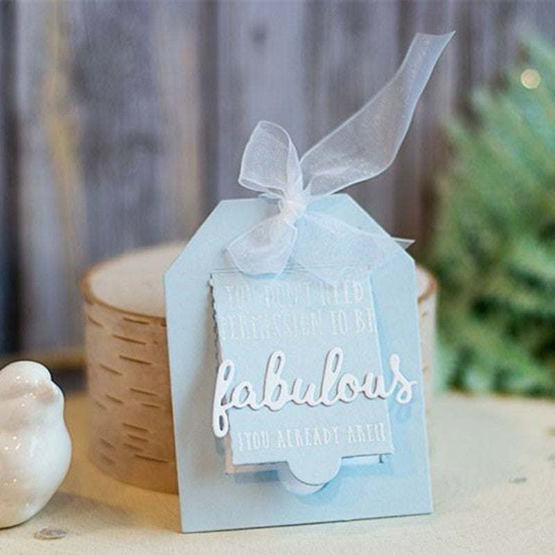 ELECTROPRIME Bookmark Tag Knife Mold DIY Box Cutbook Greeting Card Making Mold
