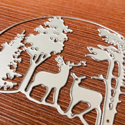 ELECTROPRIME Deer DIY Embossing Mold Christmas Elk Carbon Steel Knife Mold