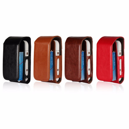 ELECTROPRIME Portable Mini Bag for IQOS for IQOS 2.4 Plus Universal Case Cover Protective Pouch(Dark Brown)