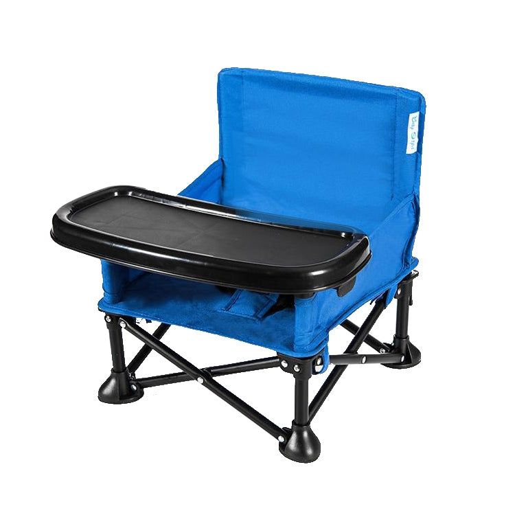 ELECTROPRIME Childrens Dining Table and Chair 0-3 Years Old Child Safety Portable Folding Chair(Blue)