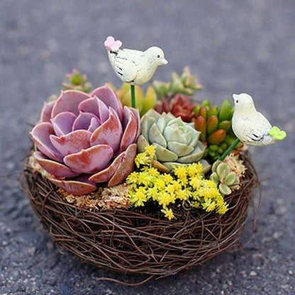 ELECTROPRIME Rattan Nest Bird Bird Crafts Chicken Nest DIY Handmade Bird Nest Scene Props