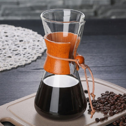 ELECTROPRIME Heat Resistant Glass Coffee Pot Convenient Hand Made Pot, Specification:600ml Coffee Pot