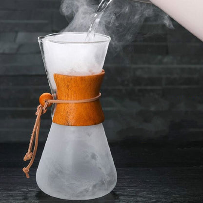 ELECTROPRIME Heat Resistant Glass Coffee Pot Convenient Hand Made Pot, Specification:600ml Coffee Pot