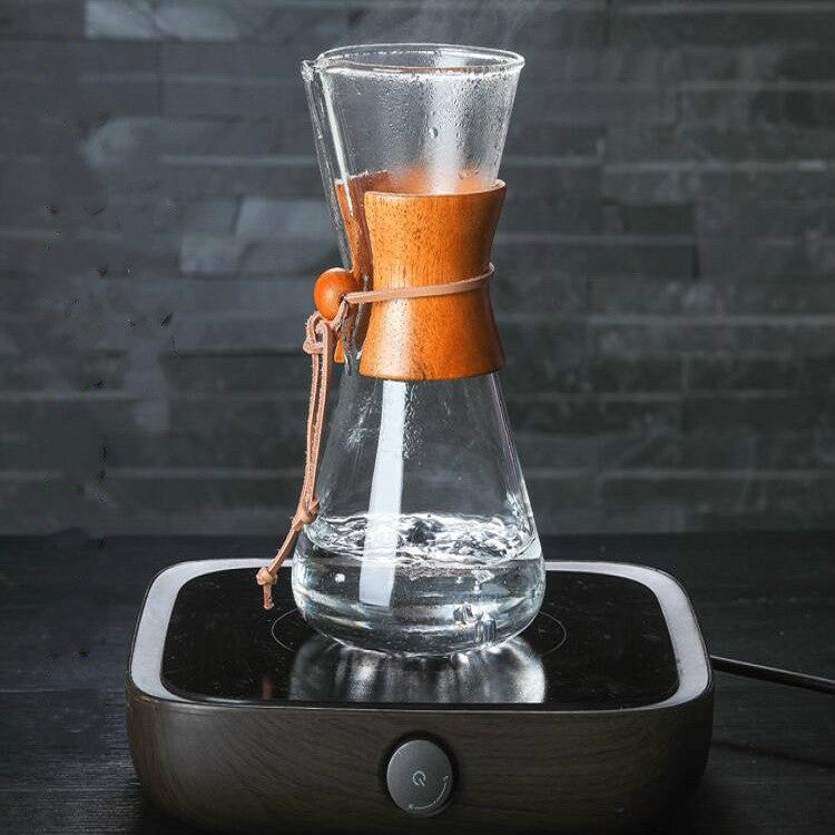 ELECTROPRIME Heat Resistant Glass Coffee Pot Convenient Hand Made Pot, Specification:600ml Coffee Pot