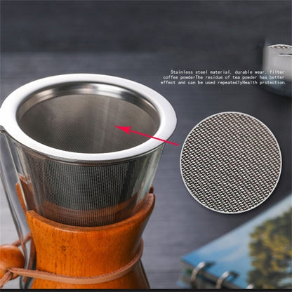 ELECTROPRIME Heat Resistant Glass Coffee Pot Convenient Hand Made Pot, Specification:600ml Coffee Pot with Strainer