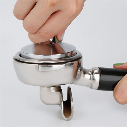 ELECTROPRIME Stainless Steel Solid Wood Handle Integrated Coffee Powder, Specification:57.5mm, Color:Rosewood Handle