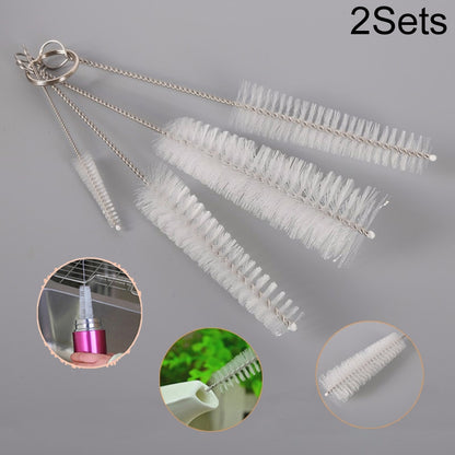 ELECTROPRIME 2 Sets Stainless Steel Wash Pipe Straw Brush Cleaner