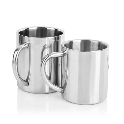 ELECTROPRIME Double Wall Stainless Steel Coffee Mug Portable Termo Cup Travel Tumbler Coffee Jug Milk Tea Beer Cups Double Office Water Mugs(210ML)