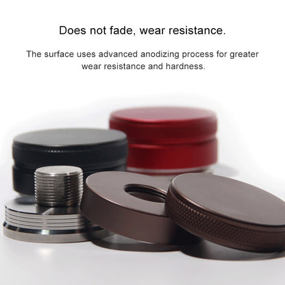 ELECTROPRIME Macaron Stainless Steel Coffee Powder Flat Powder Filling Device, Specification:Thread(Silver)