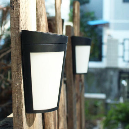 ELECTROPRIME Outdoor IP65 Waterproof Energy Saving Solar Powered LED Wall Lamp Security Light(White Light)