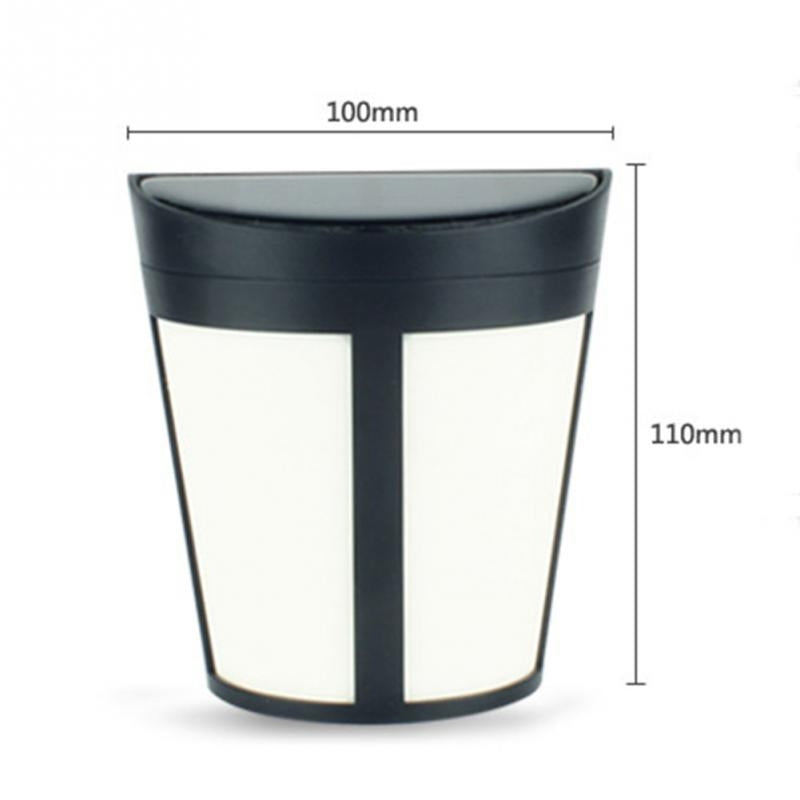 ELECTROPRIME Outdoor IP65 Waterproof Energy Saving Solar Powered LED Wall Lamp Security Light(White Light)