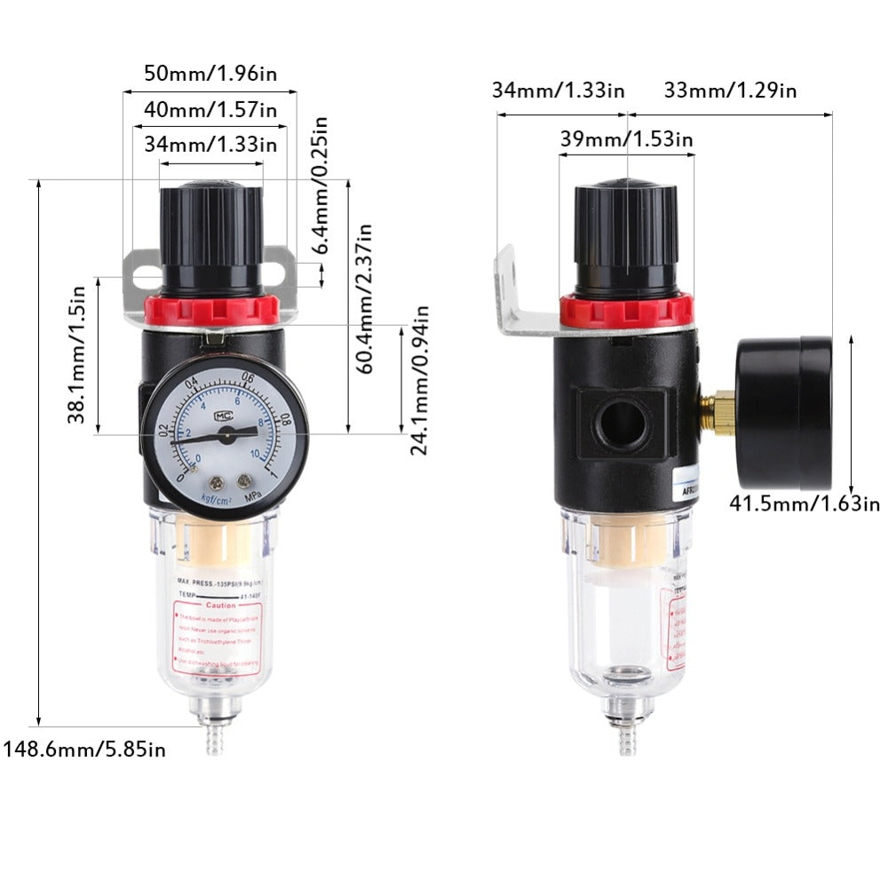 ELECTROPRIME Air Compressor Water Pressure Moisture Separator
