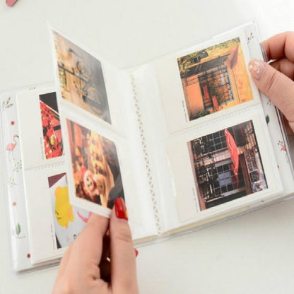 ELECTROPRIME Cartoon Cover 64 Sheets Photos Mini Insert Photo Album(Yellow Radish)