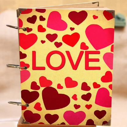 ELECTROPRIME 10 inch Paste-style Vintage Loose-leaf Iron Hoop Photo Album(15 Kraft Card +15 Black Card Pages)