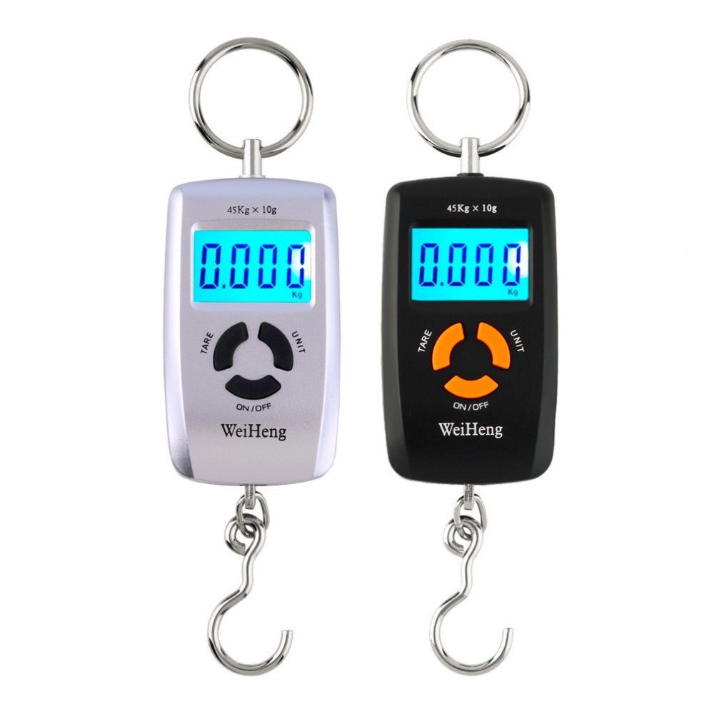 ELECTROPRIME 45kg x 10g High Precision LCD Portable Digital Backlight Electronic Portable Scale Random Color Delivery