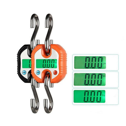 ELECTROPRIME 150kg Mini Portable Heavy Duty Electronic Digital Stainless Steel Hook Scale, Random Color Delivery