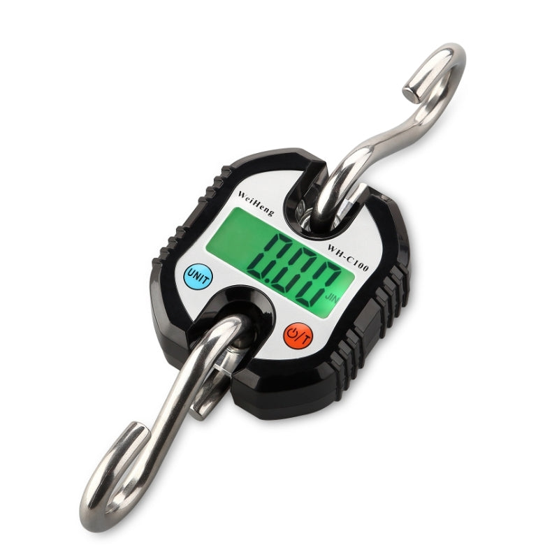 ELECTROPRIME 150kg Mini Portable Heavy Duty Electronic Digital Stainless Steel Hook Scale, Random Color Delivery