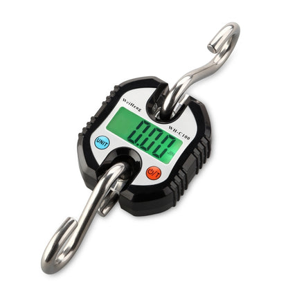 ELECTROPRIME 150kg Mini Portable Heavy Duty Electronic Digital Stainless Steel Hook Scale, Random Color Delivery