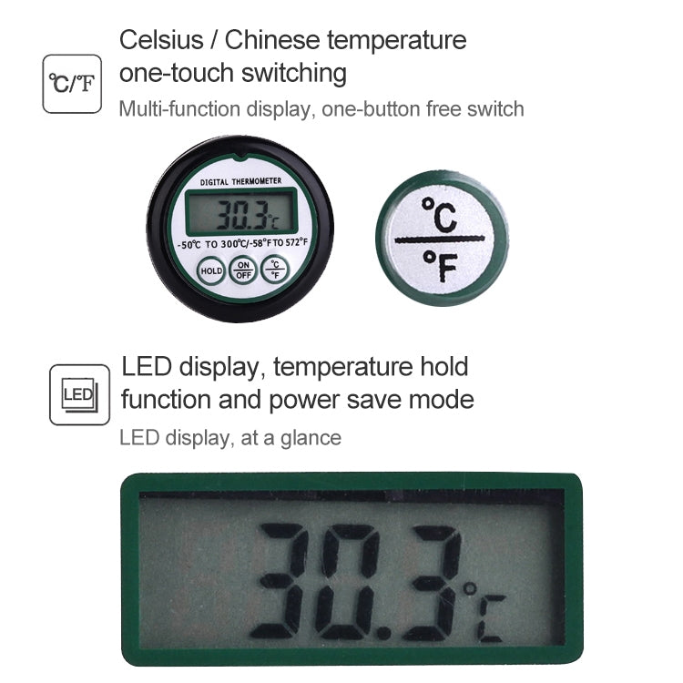 ELECTROPRIME Portable Digital Probe Meat Kitchen Food Cooking BBQ and Liquid Thermometer