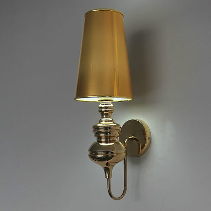 ELECTROPRIME Simple Modern Study Living Room Bedroom Bedside Lamp Fashion Creative Corridor Aisle Foyer Wall Lamp, Size:M(Gold)