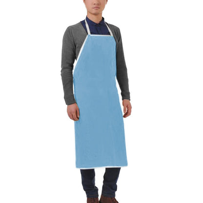 ELECTROPRIME Full Leather Electric Welding Apron High Temperature Fireproof Star Splash Protective Clothing(Blue)
