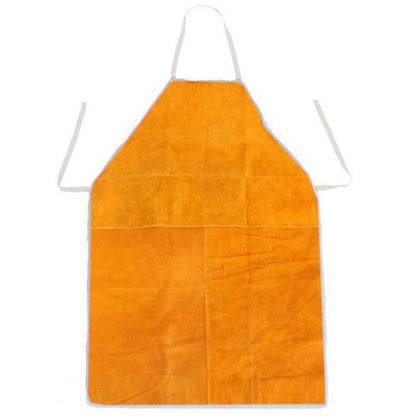 ELECTROPRIME Full Leather Electric Welding Apron High Temperature Fireproof Star Splash Protective Clothing(Blue)