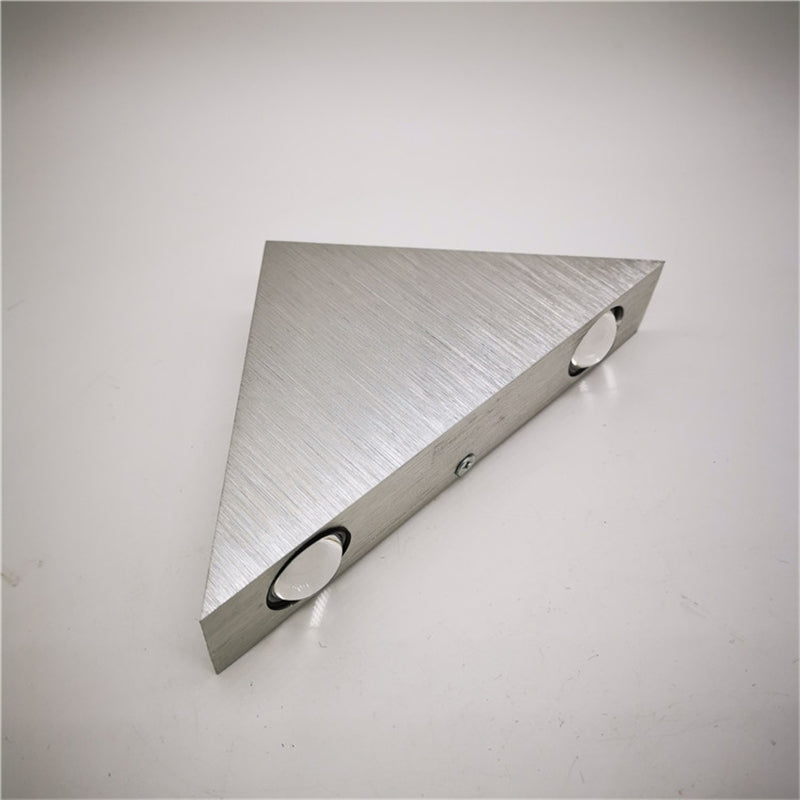 ELECTROPRIME 3W Aluminum Triangle Wall Lamp Home Lighting Indoor Outdoor Decoration Light, AC 85-265V(Mixed Colour Light)