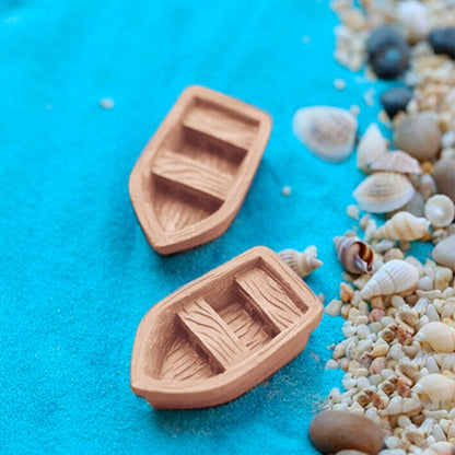 ELECTROPRIME Retro Wooden Boat Model Resin Craft Accessories, Size:Large