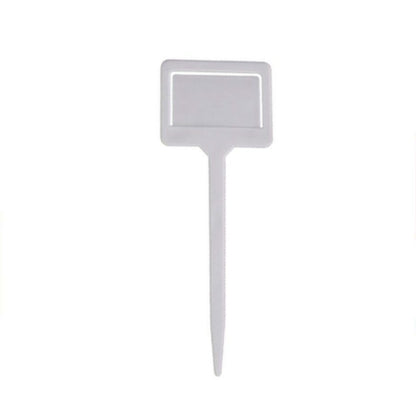 ELECTROPRIME 2 PCS Garden Plant Plastic Insert Labels(White)