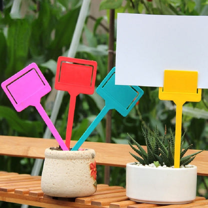 ELECTROPRIME 2 PCS Garden Plant Plastic Insert Labels(White)