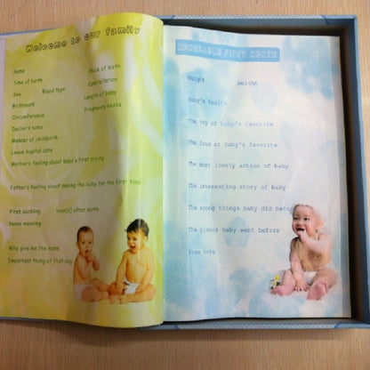 ELECTROPRIME Cute Baby Interstitial Shadow Integrated Long Record Book