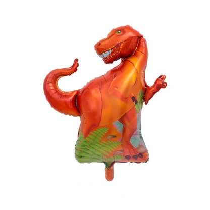 ELECTROPRIME 2 PCS Dinosaur Modeling Aluminum Foil Balloon Children Birthday Decoration Party Supplies Toy, Size:Large, Style:Red Tyrannosaurus