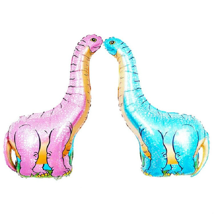 ELECTROPRIME 2 PCS Dinosaur Modeling Aluminum Foil Balloon Children Birthday Decoration Party Supplies Toy, Size:Large, Style:Red Tyrannosaurus