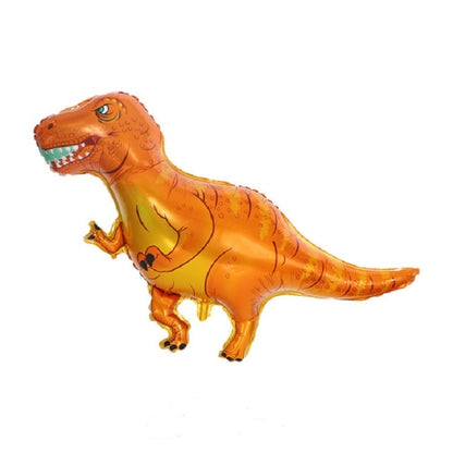 ELECTROPRIME 2 PCS Dinosaur Modeling Aluminum Foil Balloon Children Birthday Decoration Party Supplies Toy, Size:Large, Style:Yellow Tyrannosaurus