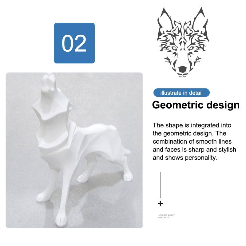 ELECTROPRIME Nordic Animal Resin Handicraft Ornament(Silver)