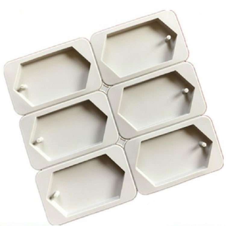 ELECTROPRIME Aromatherapy Wax Handmade Soap Silicone Mold, Specification:Six Lattice Rhombus