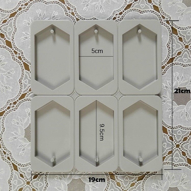 ELECTROPRIME Aromatherapy Wax Handmade Soap Silicone Mold, Specification:Six Lattice Rhombus