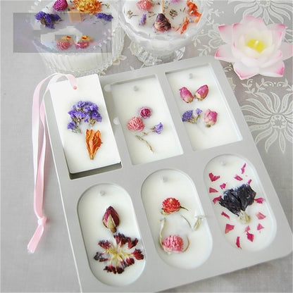 ELECTROPRIME Aromatherapy Wax Handmade Soap Silicone Mold, Specification:Six Lattice Round Key