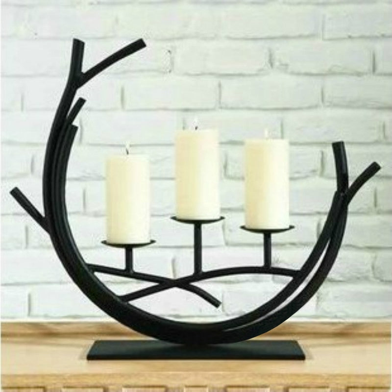 ELECTROPRIME Romantic Vintage Wrought Iron Home Decoration Candle Holder Decoration, Excluding Candles