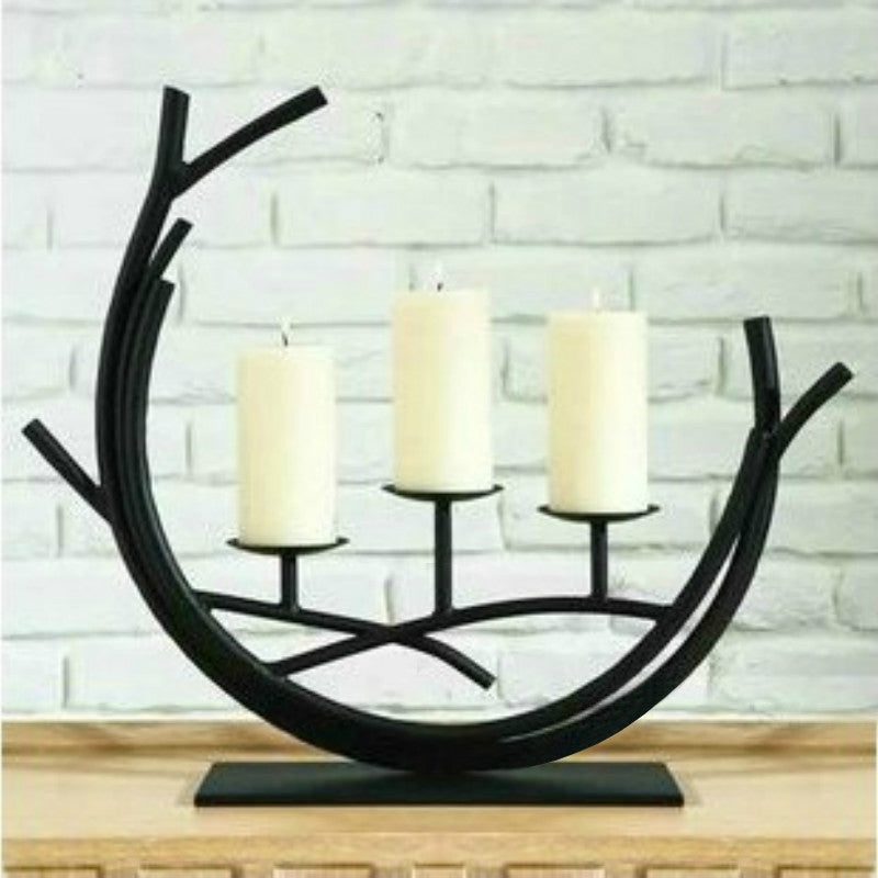ELECTROPRIME Romantic Vintage Wrought Iron Home Decoration Candle Holder Decoration, Excluding Candles