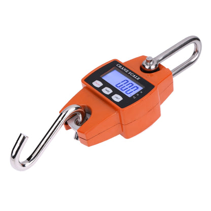ELECTROPRIME 300kg x 100g Portable LCD Digital Stainless Steel Hook Mini Electronic Hook Scale