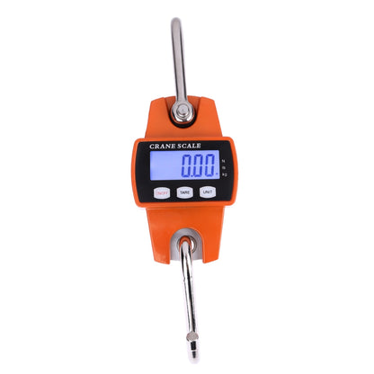 ELECTROPRIME 300kg x 100g Portable LCD Digital Stainless Steel Hook Mini Electronic Hook Scale
