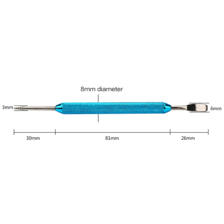 ELECTROPRIME Fancy Coffee Pull Flower Needle Stainless Steel Carved Rod Crochet Flower Needle(Gold)