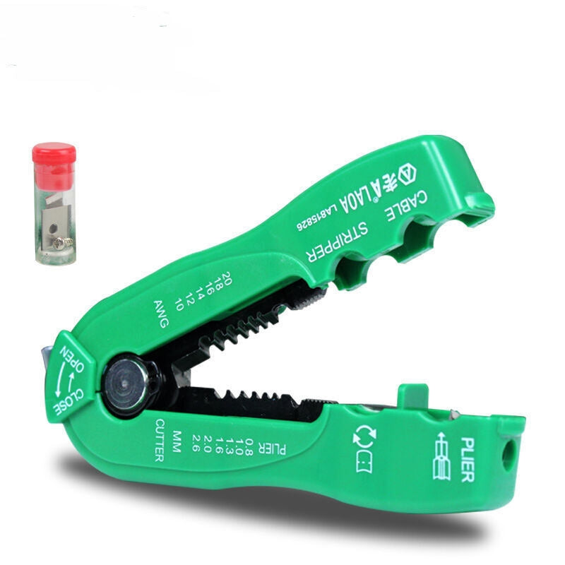 ELECTROPRIME Multi-function Mini Portable Manual Wire Stripper Tool