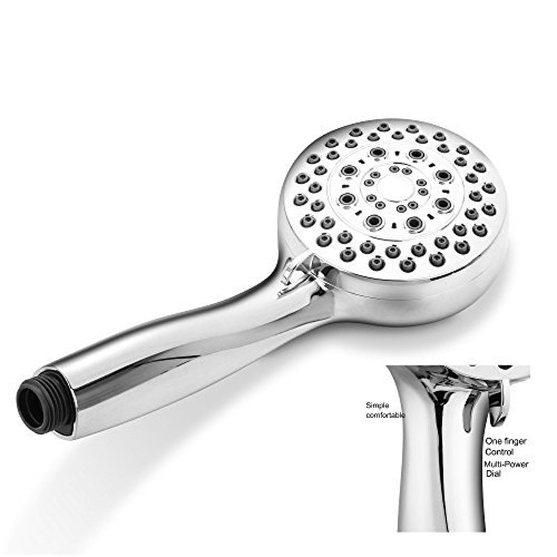 ELECTROPRIME 4 Inches Shower Head ABS Bathroom Bath Shower Water Saving High Pressure Round Shape Hand Shower