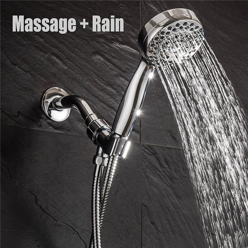 ELECTROPRIME 4 Inches Shower Head ABS Bathroom Bath Shower Water Saving High Pressure Round Shape Hand Shower