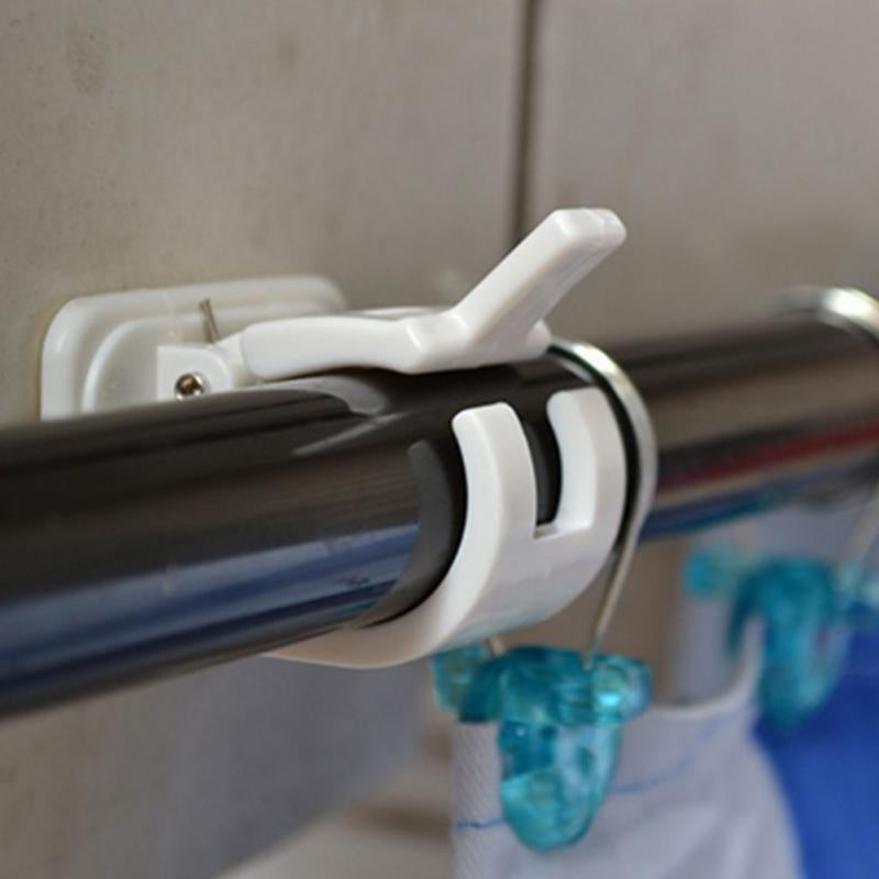 ELECTROPRIME Hanger End Clip Curtain Shower Curtain Hanging Clip