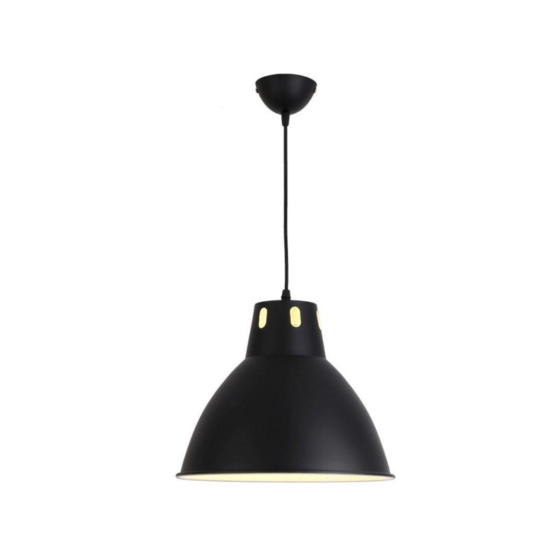 ELECTROPRIME Simple Modern Aluminum Industrial and Mining Engineering Fresh Fruit Market Chandelier without Light Source (Black)