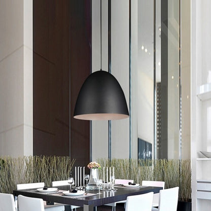 ELECTROPRIME Modern Minimalist Cafe Simple Living Room Bedroom Restaurant Bar Engineering Commercial Lamps, Diameter: 30cm (Black)