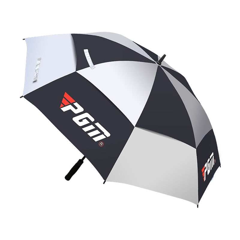 ELECTROPRIME PGM Golf Fiberglass Straight Anti-typhoon Umbrella(Color:Black Size:Auto)